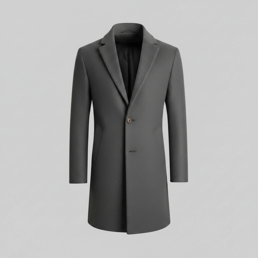 Cappotto Elegante Nero da Uomo | Cappotto Invernale Lungo