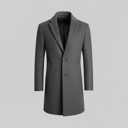 Cappotto Elegante Nero da Uomo | Cappotto Invernale Lungo