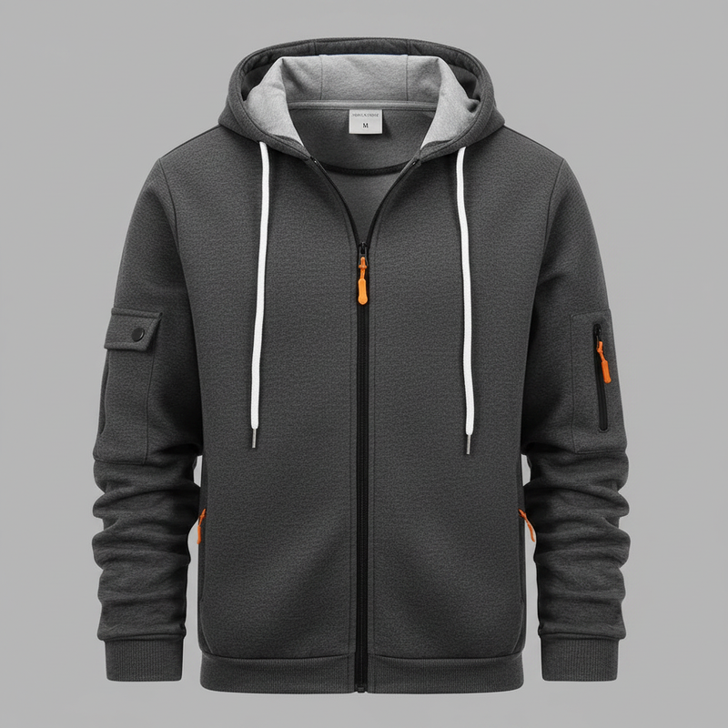 Felpa con Cappuccio da Uomo | Felpa Casual con Zip