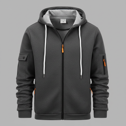 Felpa con Cappuccio da Uomo | Felpa Casual con Zip