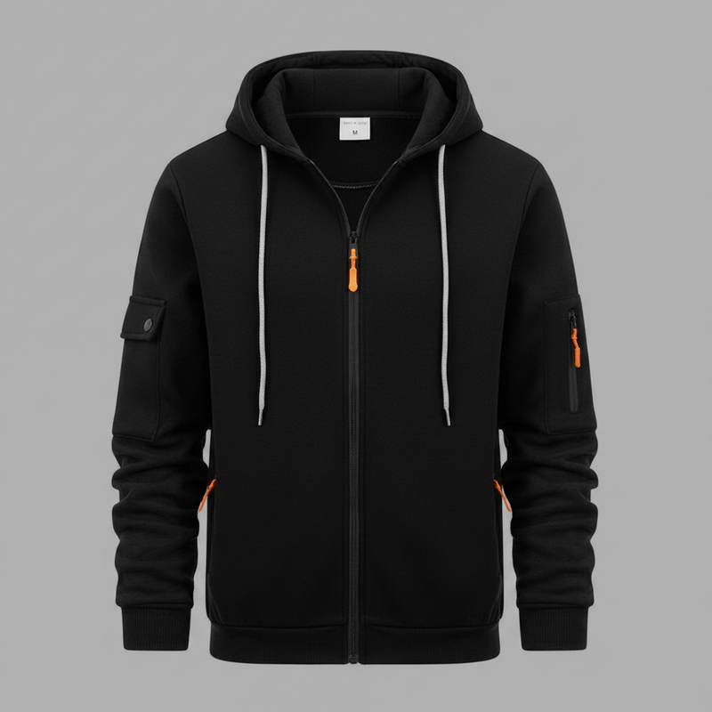Felpa con Cappuccio da Uomo | Felpa Casual con Zip