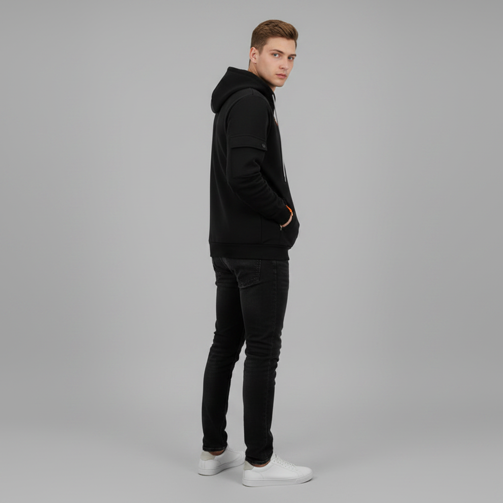 Felpa con Cappuccio da Uomo | Felpa Casual con Zip