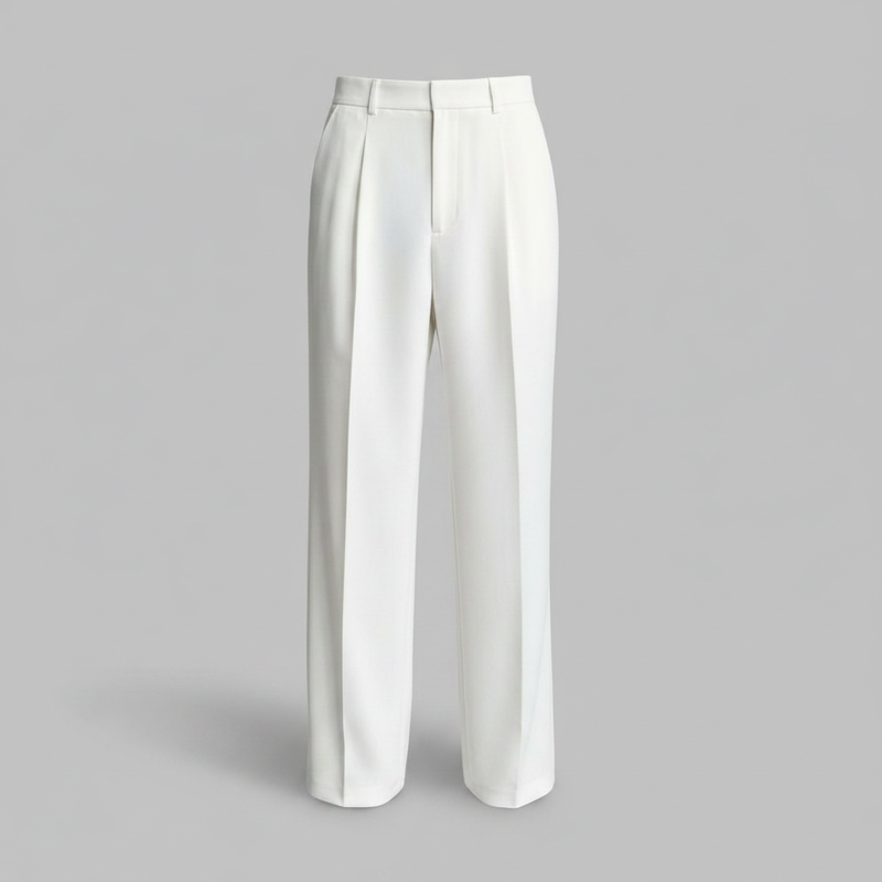 Pantaloni a Pieghe Uomo | Pantaloni Formali Dritti