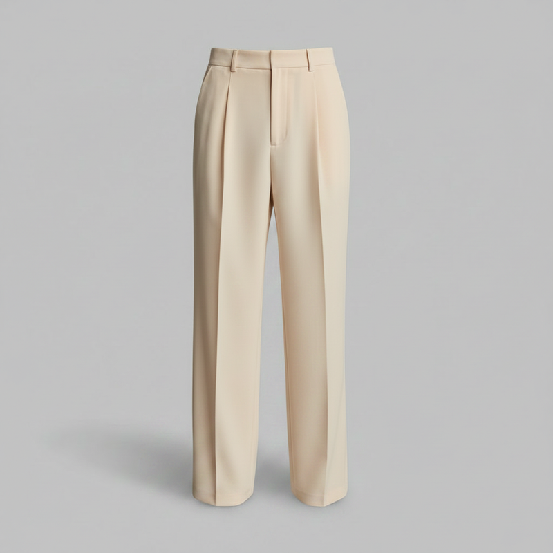 Pantaloni a Pieghe Uomo | Pantaloni Formali Dritti