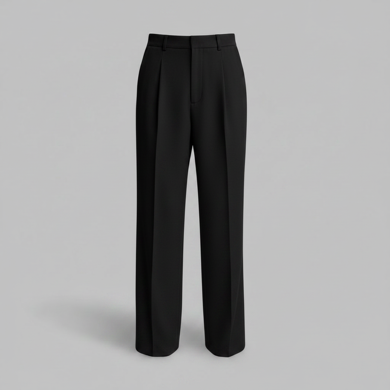 Pantaloni a Pieghe Uomo | Pantaloni Formali Dritti