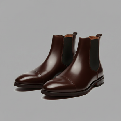 Stivaletti Chelsea Uomo | Calzature Impermeabili in Pelle