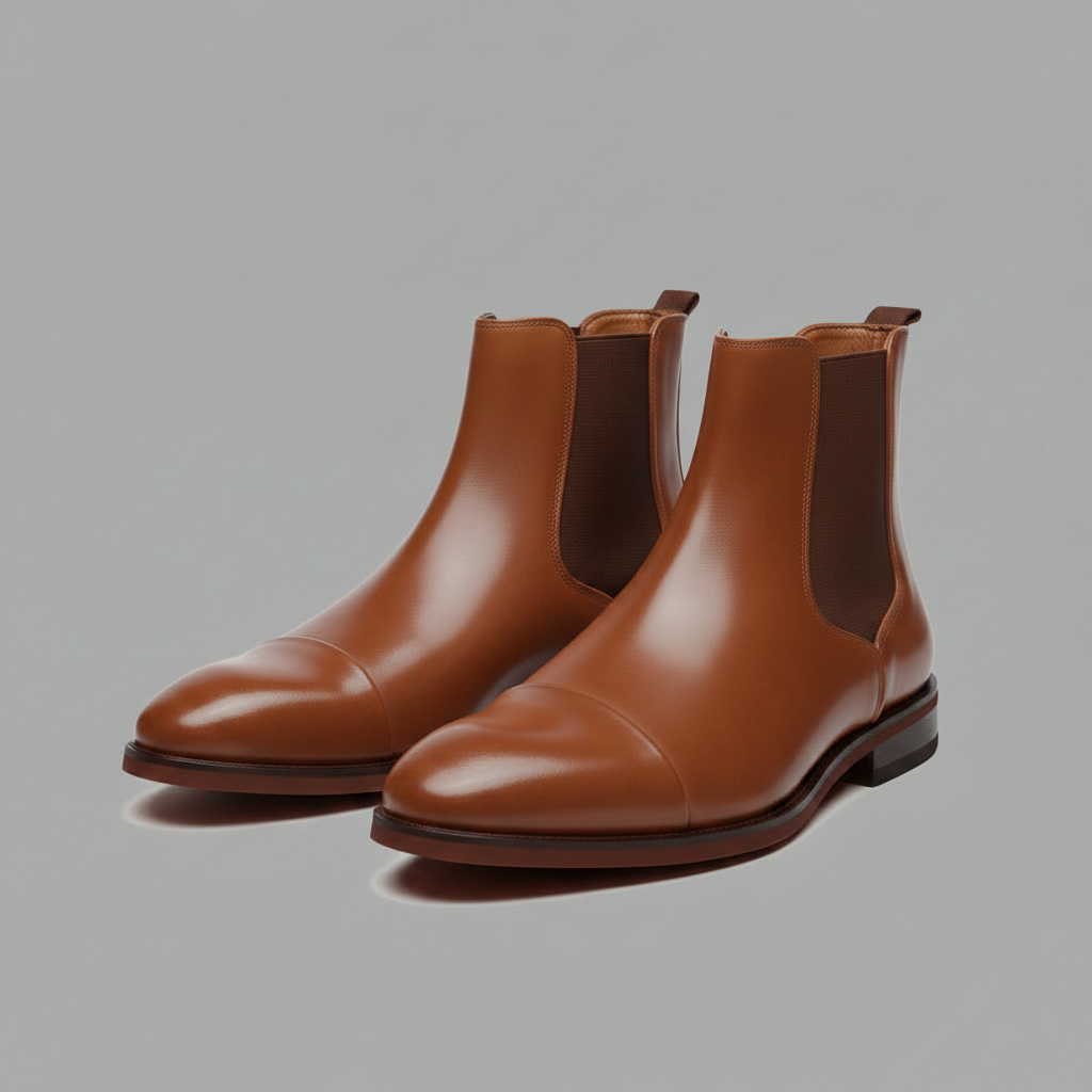 Stivaletti Chelsea Uomo | Calzature Impermeabili in Pelle